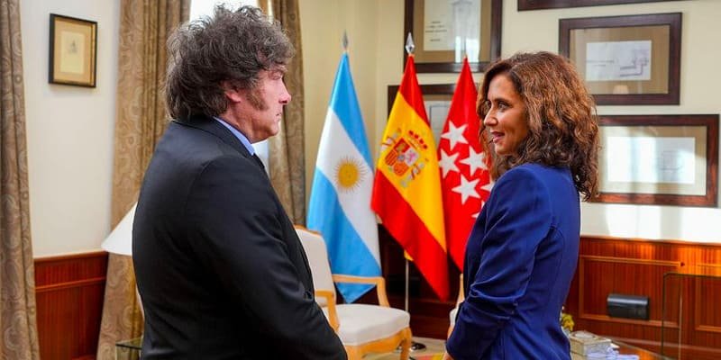 Milei besøgte Spanien – mødte ikke vigtige politikere
