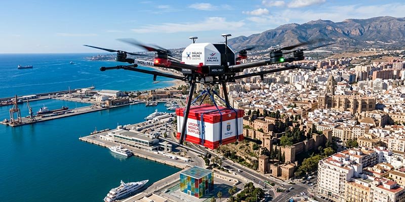 Málaga bliver testområde for Europas første passager- og fragtdroner